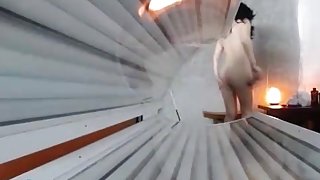 teen latina caught in tanning bed