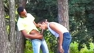 Cute Homosexual Dudes Have Forest Anal Sex In A Retro Clip
