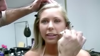 Brynn Tyler gives head and gets her shaved pussy drilled deep