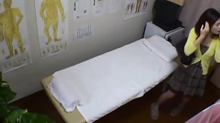 Asian lost her polka dot panty and got fucked on hidden cam