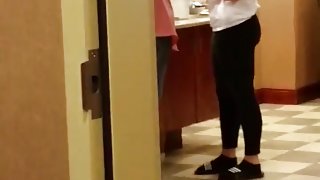 milf from elevator spandex ass 2